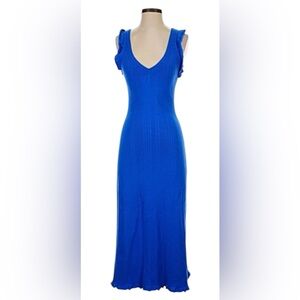 🛍️Daily Practice by Anthropologie Blue V-Neck  Dress Women’s Size Medium NWT 🛍️